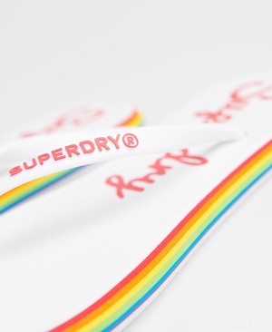 Superdry Sleek Női Papucs Fehér | DKBMF9273